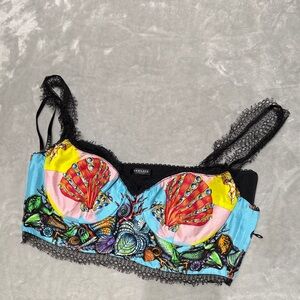 Versace Multicolor Seashell Bralette